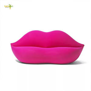 Muebles modernos para el hogar, sala de estar, con forma de labios, sexy, rojo, sofá de labios - Product Image 2