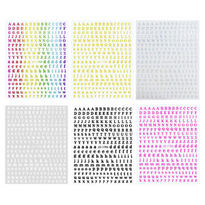 Autocollants pour ongles en forme de lettres de l'alphabet, autocollants 3D auto-adhésifs pour nail art avec 26 lettres majuscules et minuscules pour <span class=keywords><strong>manucure</strong></span> DIY - Product Image 2