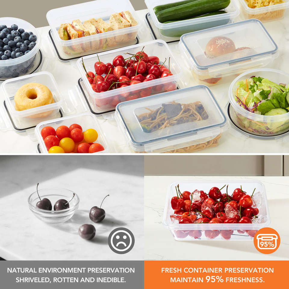 Wholesale high-quality PP food sealed box kitchen refrigerator fruit ...
