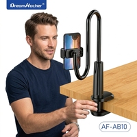Support de tablette pliable, support de téléphone universel, rotation à 360°, montage mural en acier carbone pour iPad et utilisation sur le lit, portable