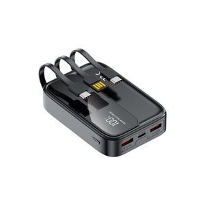 Batterie externe portable 20000mAh avec charge rapide PD22.5W, câbles intégrés, logo personnalisé et écran LED pour téléphone - Product Image 2