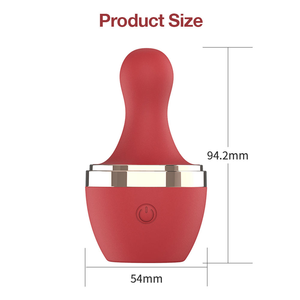 Vibratore Ricaricabile Rosa Stimolatore per Capezzoli e Clitoride in Morbido Silicone a Forma di Capezzolo con 10 Modalità di Vibrazione Giocattoli Sessuali per Donne - Product Image 4