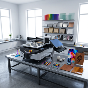 Imprimante Jet d'Encre UV DTF à Plat Automatique Zunsunjet Pro6090 6090 60X90 avec Vernis Blanc - Product Image 1