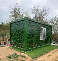 Maison mobile préfabriquée à installation facile pour camp de travail temporaire, bureau, mini-maison préfabriquée pliable, conteneur pliable