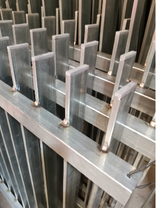 Panneau de clôture de confidentialité en aluminium de vente directe d'usine avec poteau de clôture <span class=keywords><strong>à</strong></span> lame en aluminium facilement assemblé - Product Image 4