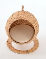 Hamac pour animaux de compagnie en jacinthe d'eau naturelle, hamacs tissés, balançoire élégante pour chats, accessoires de lit pour animaux de compagnie, fabricant vietnamien