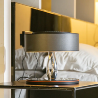 Lampe musicale lumineuse de luxe pour salon nordique, chargement sans fil à côté de la lampe de Table avec haut-parleur TWS BT