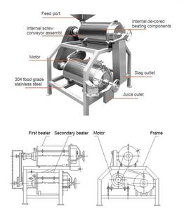 Pâte de pâte de Fruit de pâte de pâte de fruit de pâte de pâte de jus de tomate Machine de fabrication de pulpe de légume machine de battage de Fruit - Product Image 3