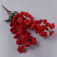 Faux Bouquet de Fleurs Artificielles de Prunier, Branche de Fleurs de Pêcher et Cerisier en Soie, Fausses Fleurs Décoratives pour Mariage, Maison, Bureau, Fête