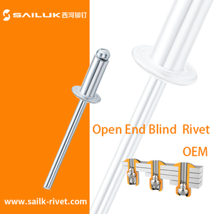 <span class=keywords><strong>Alu</strong></span> poli/<span class=keywords><strong>Rivet</strong></span> aveugle à tête dôme de type ouvert en acier - Product Image 2