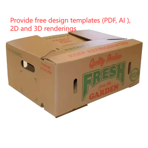 Tùy chỉnh A4 carton sóng sáp hộp thư trái cây và rau bao bì-Giao hàng trái cây hộp carton nhà sản xuất - Product Image 2
