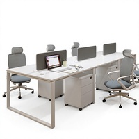 Bureau de travail avec hutch, vente en gros directe usine, pour immeuble de bureaux commercial