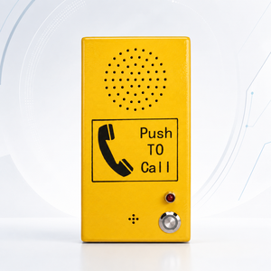 Point d'appel SOS jaune, interphone vocal mains libres pour plateforme de métro, rue, campus, parc, boîte d'appel d'urgence à un bouton - Product Image 1