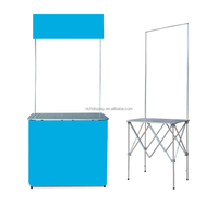 Table de publicité en aluminium pliable de luxe personnalisable en gros d'usine table de promotion d'exposition portable à installation facile