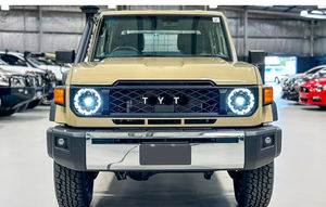 Pour Land Cruiser LC70/71/76/78/LC79 Ensemble de phares LED haut de gamme de luxe à fleurs de prunier avec double lentilles ampoule 12V - Product Image 6