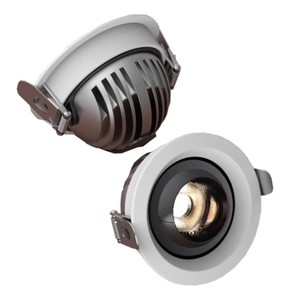 Plafonnier LED COB 8W en aluminium blanc pour usine, <span class=keywords><strong>spot</strong></span> encastré <span class=keywords><strong>orientable</strong></span> AC110V AC220V pour éclairage - Product Image 6