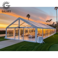 Tente berbère Alimum ignifuge Galaxy Tente de fête rose 20X30 Tente de fête pour événement extérieur avec climatiseur