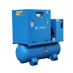 Compressore d'aria industriale elettrico rotativo a vite integrato 4 in 1 da 200 L, 300 L, 400 L, 500 L con essiccatore d'aria combinato - Product Image 4