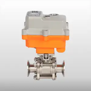 Modulating Type 1/2"~4" Electric Motorized Water Stainless Steel Actuator Ball Valve Sanitary RS485 Valve dn15 rs485 val