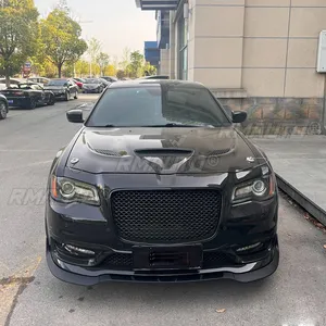 <b>Car</b> Front Bumper Lip for Chrysler 300 C S SRT 2016-2023 <b>Diffuser</b> Splitter Spoiler Body Kit Protector Glossy Black Carbon Fiber - Product Image 6