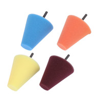 Kit de 4 tampons de polissage coniques à fixer sur perceuse, éponges de polissage de roues automobiles de qualité supérieure, outil de polissage sans rayures, vente en gros