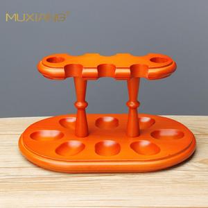 Muxiang Wood <b>Pipe</b> <b>Stand</b> 8 Position Solid Wood Holder For Smoking <b>Pipes</b> Durable - Product Image 2