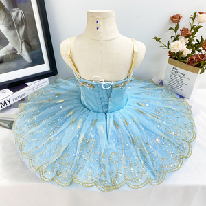 Traje de Danza del Lago para Niñas, Vestido de Ballet con Tirantes para Verano, Tutú para Escenario, Cumpleaños y Otros Eventos - Product Image 5