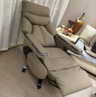 Chaise de bureau exécutive ergonomique en cuir véritable, design moderne, réglable électriquement, pour bureau à domicile, avec fonction massage.