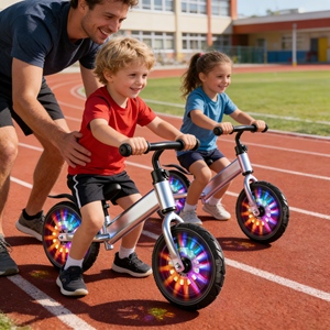 Vélo pour enfants garçons de 3 à 6 ans et vélo d'équilibre de 12 pouces avec cadre robuste pour les cavaliers énergiques - Product Image 3