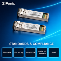 Transceiver SFP28 LR 25G 1310nm 10km Monomode Duplex LC DDM Module de liaison Ethernet 25G pour centre de données et interconnexion de campus