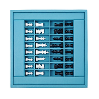 Meilleures ventes : Coffret de rangement spécial en cuir PU de luxe pour jeu d'échecs et de backgammon, avec plateau triple