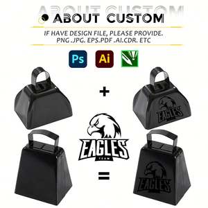 Campana Metálica Personalizada con Logotipo para Eventos Deportivos - Venta al por Mayor de Artículos para Hacer Ruido para Animar a los Fanáticos y Regalos Promocionales - Product Image 3