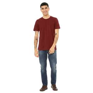 Camiseta de Cuello Redondo con Hombros Caídos para Hombre, Impresión Digital Personalizada de Alta Calidad con Logotipos Bordados - Product Image 1