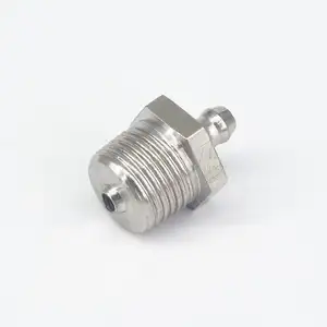 304 stainless steel M6 M8 M10 M12 M14 M16 M18 M20 Male Thread Steel Straight Oil Grease Nipples Fittings for Grease Gun Nozzles