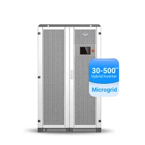 100kVA ไฮบริดอินเวอร์เตอร์สำหรับ100kW กริดชนิดเอาท์พุท AC พร้อมภาชนะเก็บพลังงานได้รับการรับรอง CE