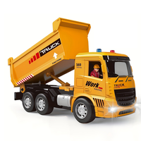 Camion à benne basculante télécommandé YX 1:20, jouets de construction pour garçons, camion à benne basculante RC 2,4 GHz 6 canaux pour garçons de 6 ans et plus, cadeau d'anniversaire pour enfants