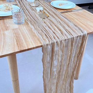 Décoration <span class=keywords><strong>de</strong></span> mariage, 90 couleurs, taille personnalisée, 300 cm, gaze <span class=keywords><strong>de</strong></span> fromage, tissu <span class=keywords><strong>de</strong></span> fromage, <span class=keywords><strong>chemin</strong></span> <span class=keywords><strong>de</strong></span> <span class=keywords><strong>table</strong></span> - Product Image 2