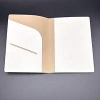 Porte-passeport en cuir PU blanc Nom Carte de crédit Logo personnalisé Pochette pour billet d'avion Sac à manches minces de haute qualité