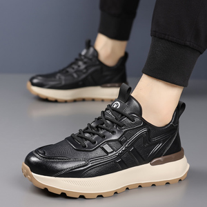 Le classiche Sneakers Casual da uomo antiscivolo spesse Sole altezza aumentano il nuovo Design in vera pelle <span class=keywords><strong>Fabrica</strong></span> De Zapatos Hot Sale Africa - Product Image 4
