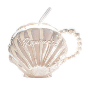 Taza de Café de Cerámica con Diseño de Concha de Perla, Taza de Lujo para Novia con Cuchara, Nuevo Diseño, Asa Grande, Portátil, para Hogar, Oficina, Regreso a Clases - Product Image 5