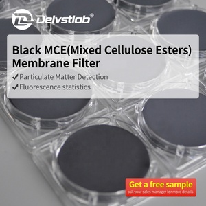 Application en laboratoire Filtre à membrane microporeuse noire 47/50mm MCE Filtre à bactéries médicales - Product Image 2