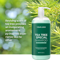 Shampoo Nettoyant Végétalien à l'Huile d'Arbre à Thé OEM ODM pour Cheveux Bouclés Abîmés - Liquide Hydratant Lissant et Contrôle du Sébum