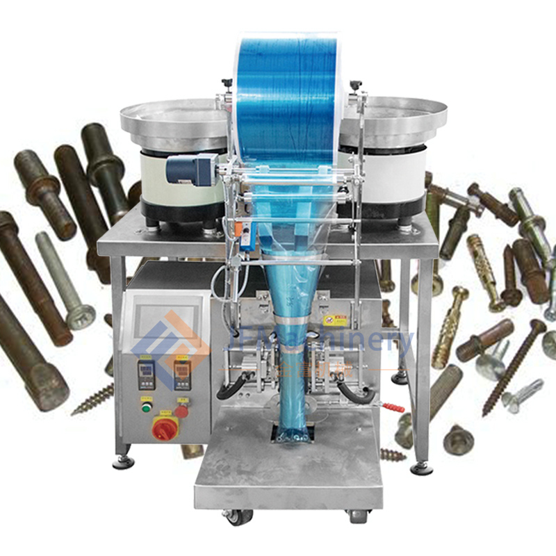 Automatic small parts hardware screw bolts nails packing machine for screw