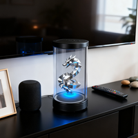 Mini écran cylindrique holographique 3D de 6 pouces, interaction IA, luminosité 500 cd, angle de vision 170°, publicité intérieure Holobox OEM 1