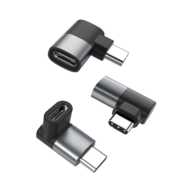DAJIANG OEM Customized  90 Degree USB C Adapter  Right Angle USBC Male Type C Female Extender Connector 40Gbps 100W