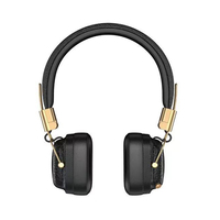 Audífonos Inalámbricos Bluetooth 5.0 con Almohadillas de Cuero Estilo Retro, Reducción de Ruido y Bajos Profundos