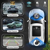 Écran tactile IPS de 10.26 pouces dans Dash Navigation Dash Cam Portable Car Stereo 2k Wireless Apple CarPlay Loop Recording Screen