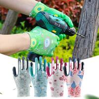 Guantes de Jardinería XINGYU, Transpirables, de Poliéster Tejido, Agarre Flexible, para Jardinería, Deshierbe, Trabajo al Aire Libre, Guantes de Trabajo Recubiertos de Nitrilo