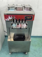 Comptoir 3 + 2 Mix Saveur Commerciale Machine À Crème Glacée Molle Avec Pompe À Air Yaourt Glacé Congélateur Acai Maker