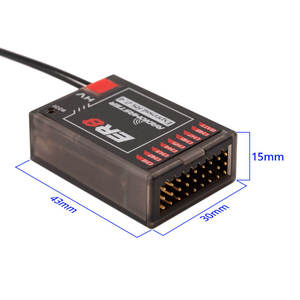 Récepteur RadioMaster ER8 8CH ELRS 2.4GHz PWM Haute Performance Stable Longue Portée Compact pour Modèles RC à Aile Fixe - Product Image 6